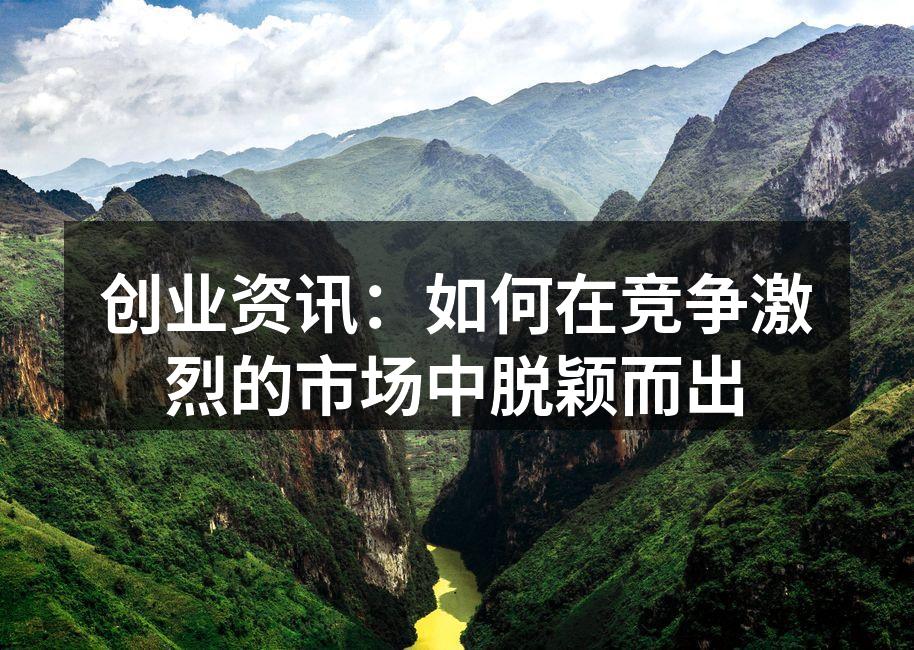 创业资讯：如何在竞争激烈的市场中脱颖而出